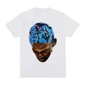 T-shirt Vintage da uomo con ritratto retrò Hip Hop Streetwear T-shirt da uomo in cotone con ritratto
