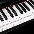 Piano Keyboard Stickers For 88/61/54/49/37 Keys Removable Piano Keyboard Note Labels For Learning