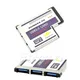 54mm for Express Card 3 Port USB 3.0 Adapter Expresscard for Laptop FL1100 Chip