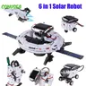 Creative 6 In 1 Solar Robot Car Space Ship Toys Technology Science Kits Solaire Energy Technological