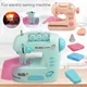 Portable Sewing Machine Mini Household Electric Sewing Machine With Presser Foot Pedal Home Crafting