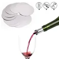 10/20pcs/ Set Silver Aluminum Foil Wine Pourer Disc Foldable Flexible Reusable Mini Drip Stop Pour