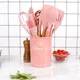 Silicone Kitchen Cooking Utensil Set 12 pcs Spatula Set Non-stick Heat Resistant - Best kitchen