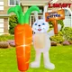 1.8M Giant Inflatable Toys Model with LED Lights Rabbit Easter Decoration Home Holiday Indoor