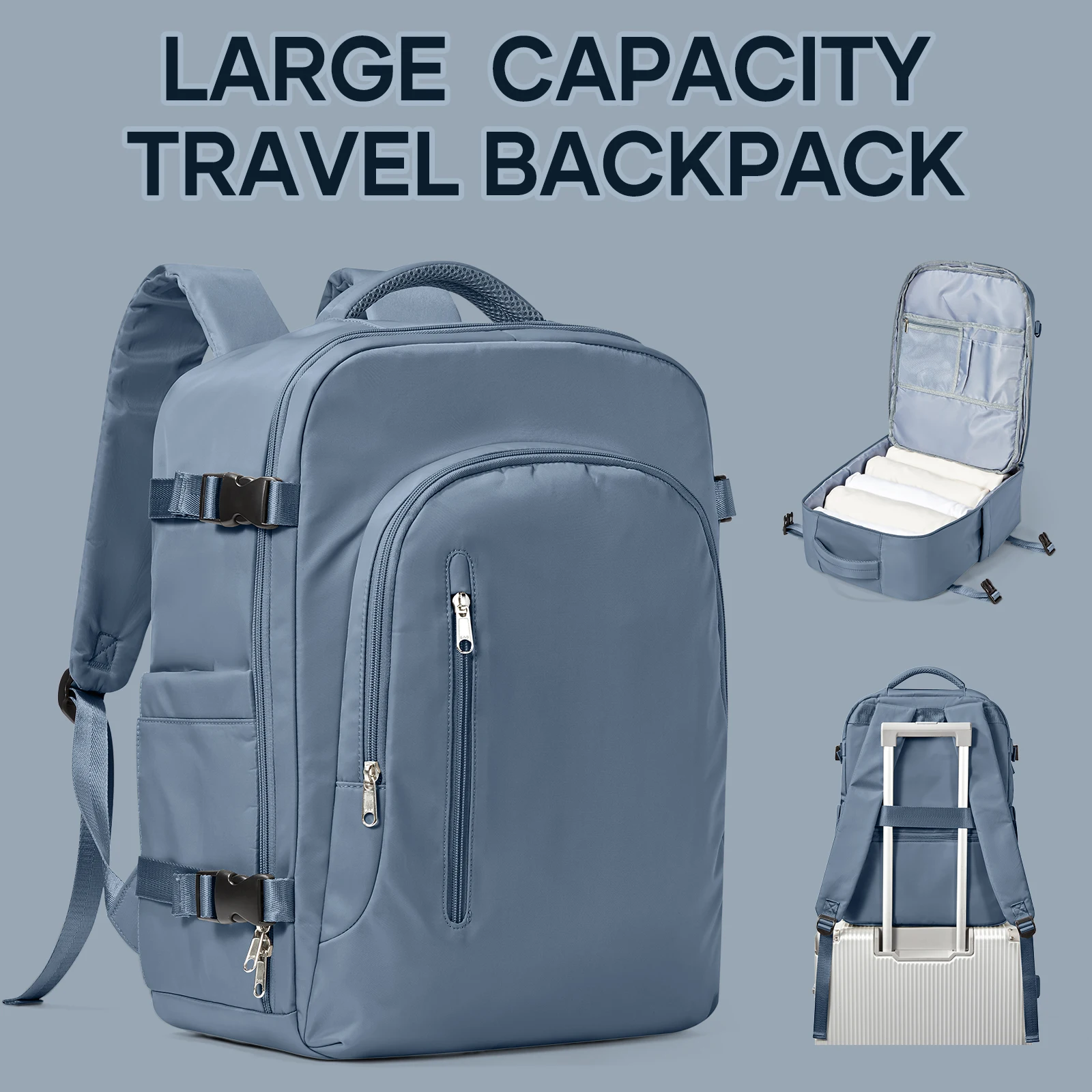 Borsa per laptop Zaino da viaggio per donna Zaino Easyjet Carry-Ons 45x36x20 di grande capacità Ryanair 40x20x25, Zaino da cabina da uomo