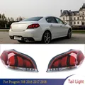 For Peugeot 508 2016 2017 2018 Car Rear Bumper Fog Light Tail Brake Light Stop Warning Lamp