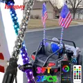 3FT Led Whip Light Led Car Led Light RGB impermeabile pieghevole Remote APP Music Control LED