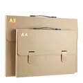 Portable Document Organizer File Bag A3 A4 Paper Organizer File Storage Document Bag PP Plastic Art