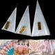 50pcs/lot Clear Cone Candy Storage Bags Cones Transprant Plastic Bag Popcorn Candy Bags For Baby
