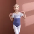 Ragazze balletto danza vestiti bambino pizzo manica a sbuffo cotone bambini body + gonne ragazze ginnastica Dancewear body per balletto