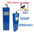Lithium ion battery 13S4P 12800mAh 48V suitable for 54.6V BMS electric bicycle and scooter batteries