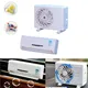 White Solar Car Air Freshener Conditioner Model Air Freshener Refill Stick Dashboard Turntable Air