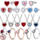 Exquisite new heart-shaped series 925 sterling silver shiny hearts zircon necklace earrings ring