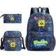 Potdemiel SpongeBob Bookbag Kids Backpack Boys Girls School bags Shoulder Bag Set Daily Backpacks