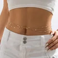 Ingemark Multilayer Sexy Snake Chain Waist Belly Belt for Women Summer Bikini Beach Boho Body