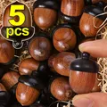 Natural Wood Medicine Pill Box Mini Sandalwood Rescue Pill Case Portable Tablets Storage Sealed Can