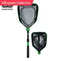 AliExpress Collection HANDING Portable Fishing Net Telescopic Fishing Landing Net Floating Nylon