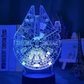 Disney Star Wars Night Light Kawaii Yoda Baby Cartoon Anime Figures Lamp Bedroom Light Room