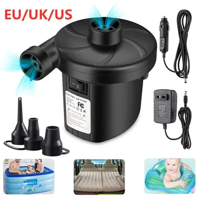 Portable Inflatable Pump Electric Air Mattress Camping Pump Car Air Compressor Pump Quick Filling Air Pump For Car Home Use