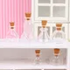 1:12 Dollhouse Miniature Vase Glass Bottle Wishing Bottle Storage Bottle with Cork Vase Candy Jar