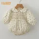 Newborn Kids Baby Girls Long Sleeve New Sweet Printing Princess Rompers Spring Autumn Infant Kids