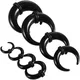 8 PCS Ear Body Piercing Kit Acrylic Tapers Spiral Taper Tunnels Septum Horn Ear Expansions For Men