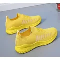Sneakers da donna estive scarpe sportive da corsa da donna Sneakers bianche rosa gialle Tennis Mesh