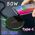 Caricabatterie wireless da 50 W per Apple 14 15 13 12 16 Pro XS Max Mini XR Pad di ricarica wireless veloce a induzione per Samsung Huawei Xiaomi