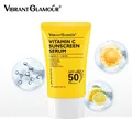 VIBRANT GLAMOUR Vitamin C SPF 50+ PA+++ UVA/UVB Sunblock 50X C 3X Ceramide Repair Skin Moisturizing