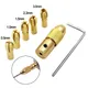 7pcs/set Brass Collet Mini Drill Chucks for Electric Motor Shaft Drill Bit Tool Chuck Adapter