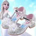 Disney Frozen Aisha Girls High Heel Shoes Princess Dance Shoes For Baby Girls Fashion Crystal Shoes