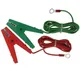 Red/ Green Electric Fence Jumper Leads Cable With Crocodile Clip For Pig Dog Poultry Sheep Livestock