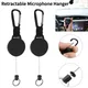 2PCS Car Platform CB Radio Retractable Tether Heavy Duty Retractable CB Radio Microphone Hanger for