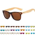 FOENIXSONG Sunglasses Bamboo Wood Arm Vintage Sun Glasses for Men Women Retro Eyeglasses Fashion