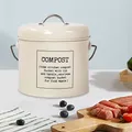 Bidone della spazzatura da cucina Bidone della spazzatura con coperchio Bidone della spazzatura per armadietto sotto il lavello Bidone del compost Bidone della spazzatura da tavolo