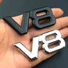 V8 Emblem Metal Sticker Badge Fender per V8 Racing Emblem Auto per Auto moto camion SUV