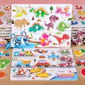 Nuovo giocattolo Montessori 2 anni Puzzle per bambini Puzzle in legno per bambini Puzzle educativo
