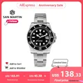 San Martin 40mm Sub Diver Watch Luxury NH35 Mechanical Watches for Men Business Luminous Sapphire