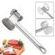 1Pcs Meat Tenderizer Hammer Two Sides Loose Meat Mallet Tool for Pounding Beef Steak Stainless Steel