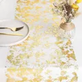 Gold Table Runner Wedding Decoration Gold Table Runner Party Gold Foil Mesh Rose Silver Sequin Thin