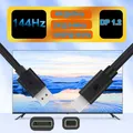 144Hz Mini DisplayPort to DisplayPort cable 3M 4K 60Hz HDR Bi-directional Mini DisplayPort to DP or