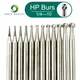 WAVE Dental Carbide Burs Low Speed Round Head HP Tungsten Steel Dental Drill Bits For Straight Nose