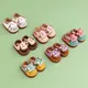 Handmade Color Matching Doll Shoes Fashion Holala Cowhide Flat Shoes For Boy Obitsu11 Body9 Gsc