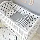 6 Pcs/set Crib Bumpers Fitted Sheet Pillowcase Suit Pure Cotton Anti-collision Crib Bumpers