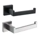 304 Stainless Steel Bathroom Accessories 1 Piece Matte Black Toilet Paper Holder Wall Mounted Tissue