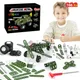 166pcs Metal Building Military Series Assembly Toys For Kids Erector Set Military Vehicles Model