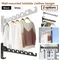 2Pcs Clothes Drying Rack 180°Adjustable Clothes Drying Hanger Wall Mounted Aluminum Alloy Clothes