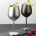 500ml Stainless Steel Wine Glass Creative Metal Wine Glass Cocktail Goblet Red Wine Glass Champagne