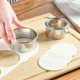 3PCS/Set Stainless Steel Dough Cutter Dumplings Molds Round Cookie Biscuit Cutters Circle Pastry