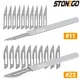 STONEGE Steel Scalpel Knife Blades #11 #23 Non-slip Cutter Engraving Craft Knives Blades for DIY